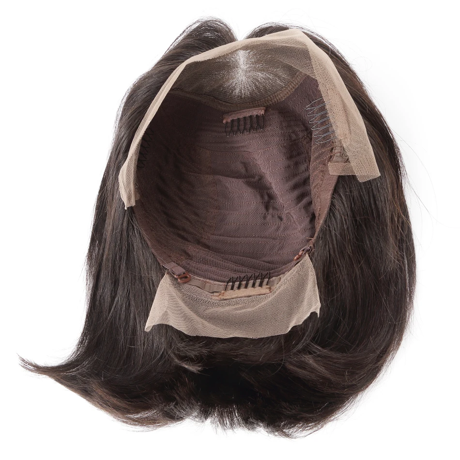 Luvin OneCut волосы короткие боб кружевные передние человеческие волосы парики бразильский прямой натуральный парик кружевные передние al парик предварительно выщипанные Детские волосы