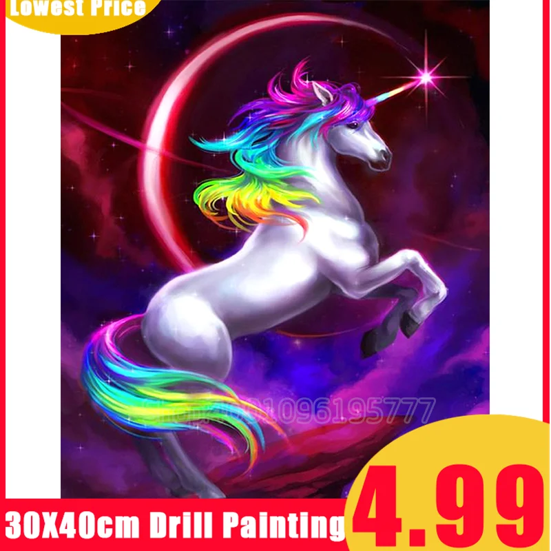 Алмазная живопись 5D сделай сам полная дрель вышивка с животным крестом стразы