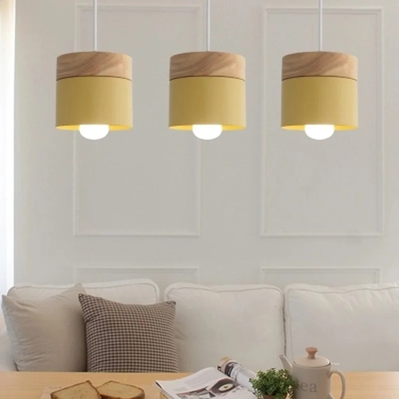 Современный светодиодный подвесной светильник Homedeco железная цилиндрическая