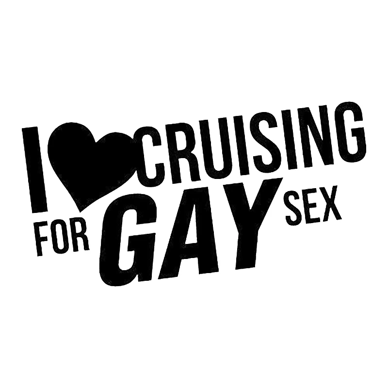 С надписью I Love Круизная для гей Sex стикер наклейка Забавный Виниловая пленка