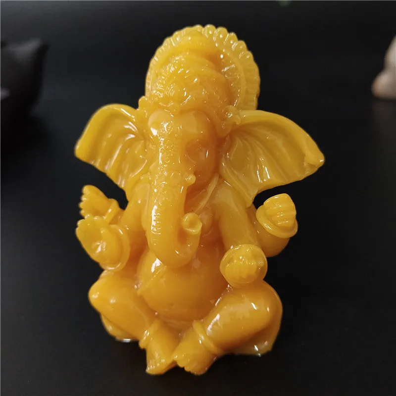 Статуя лорда Ганеши Будда слон Бог скульптура Ганеша Фигурки Человек Нефритовый