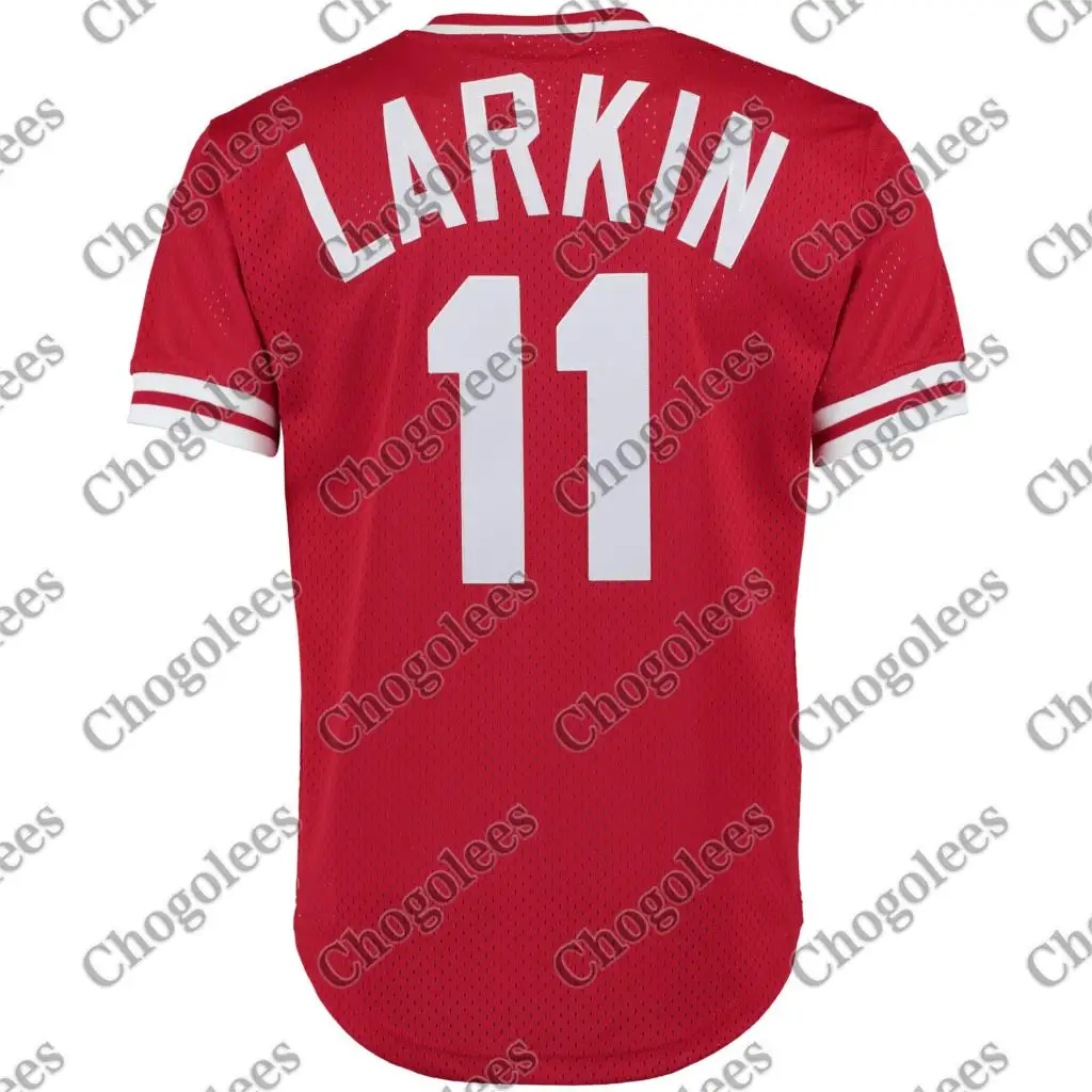 

Baseball Jersey Barry Larkin Cincinnati Mitchell & Ness Throwback Cooperstown Mesh Batting Practice Jersey