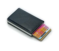 faraglioni dropshipping carbon fiber card holder wallets men brand rfid black magic trifold leather slim mini wallet small money