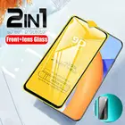 2 в 1 полное покрытие для Huawei P Smart 20212019 P Smart S Z Защитная стеклянная пленка для объектива камеры на Honor 9C 10XLite 30s защитное стекло