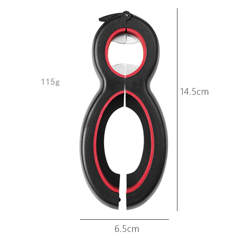 

2021 Best 6 in 1 Multi Function Twist Bottle Opener, All in One Jar 8 shaped Gripper Can Wine Beer Lid Twist Off Jar Opener Claw