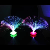 beautiful romantic color changing led fiber optic nightlight lamp small night light chrismas party home decoration 1pcs