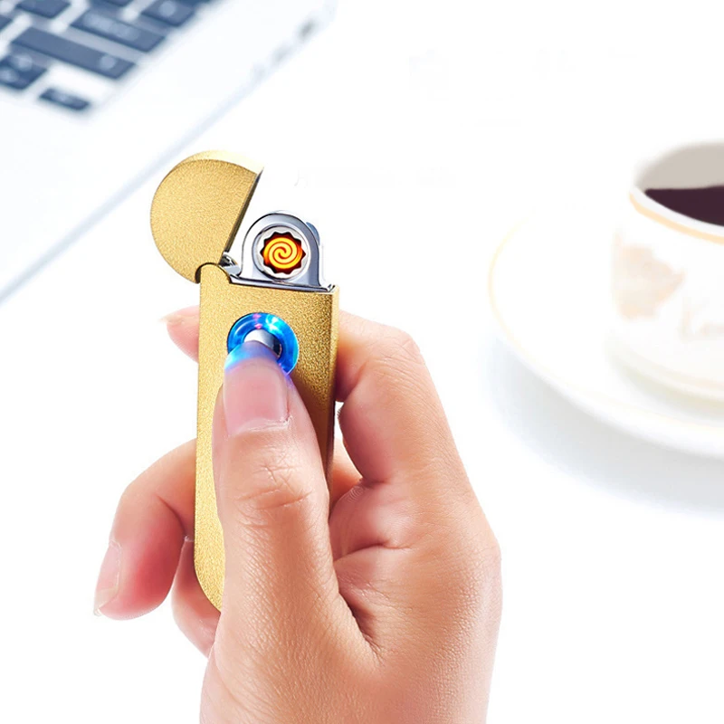 Зажигалка для сигарет сенсорный экран зажигалка компактный смарт-датчик usb