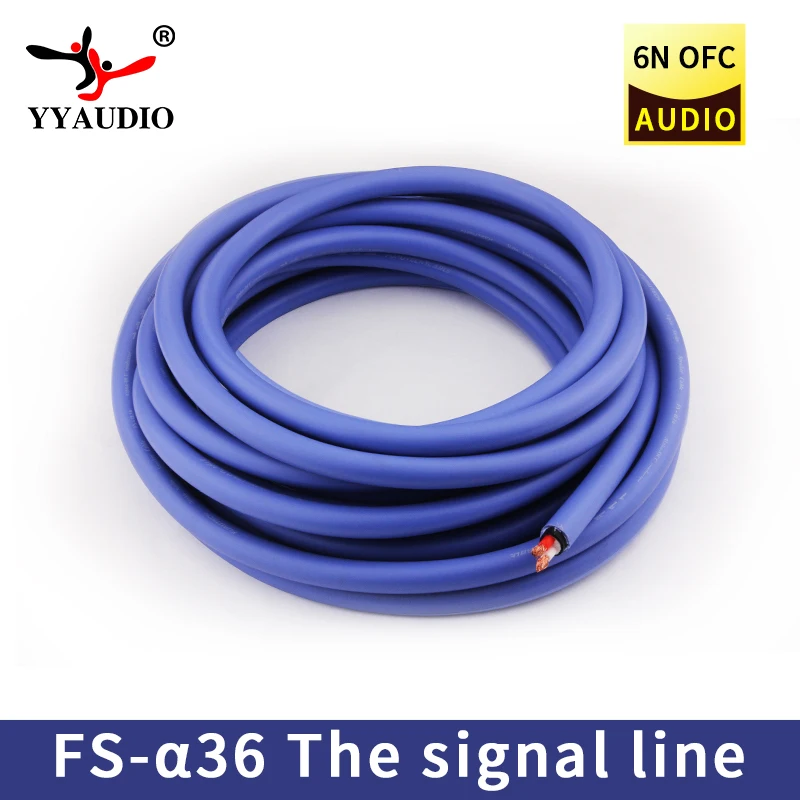 YYAUDIO FS-α36 HiFi аудио кабель OCC из чистой меди RCA усилители мощности колонки акустика