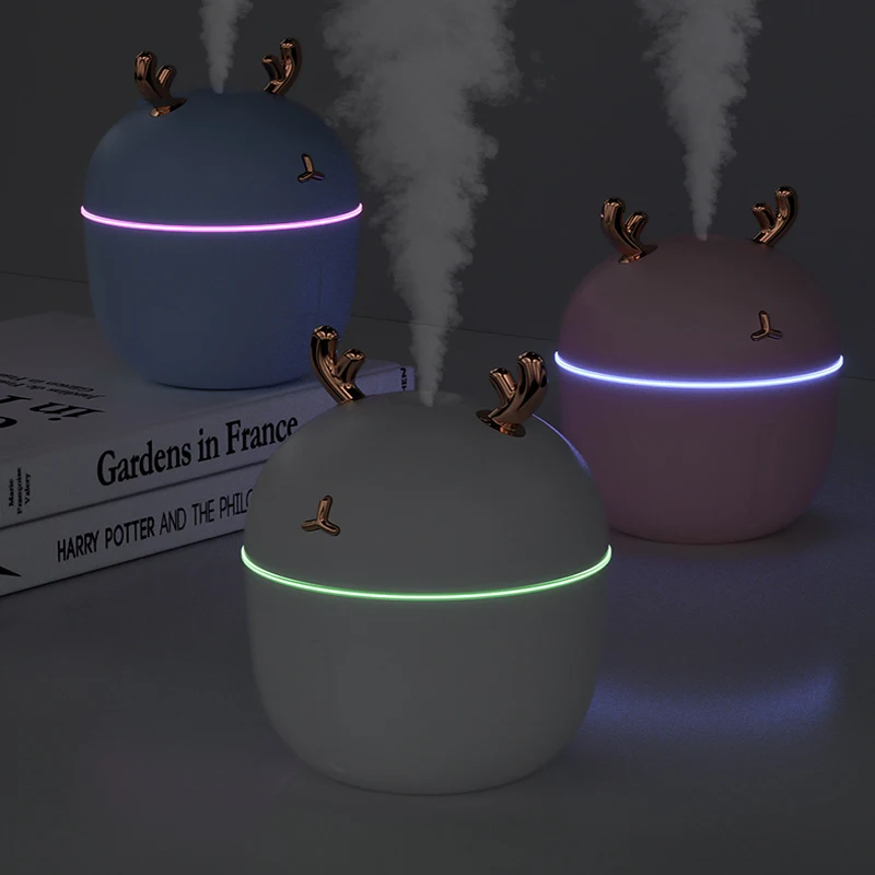 

300ml USB Diffuser Aroma Essential Oil Car Air Humidifier Ultrasonic 3 Color Change LED Night light Cool Mist for Home Office