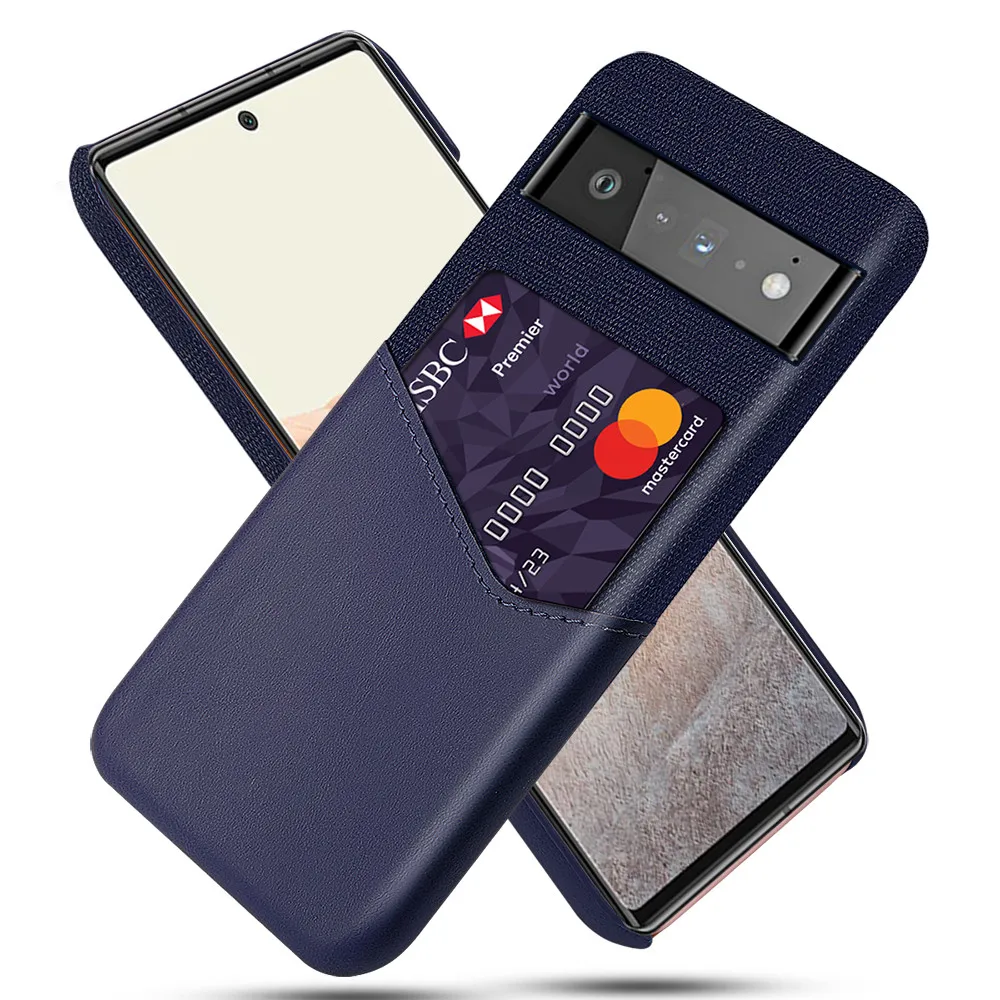 

For Google Pixel 6 Pro 6pro Coque Soft-Touch Fabric + PU Leather Back Case Cover For Google Pixel6 PRO 5G 6.67" 2021 Capa Funda