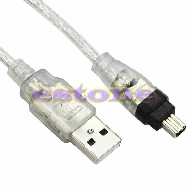5 футов Новый USB к Firewire iEEE 1394 4-контактный iLink адаптер кабель Прямая поставка |