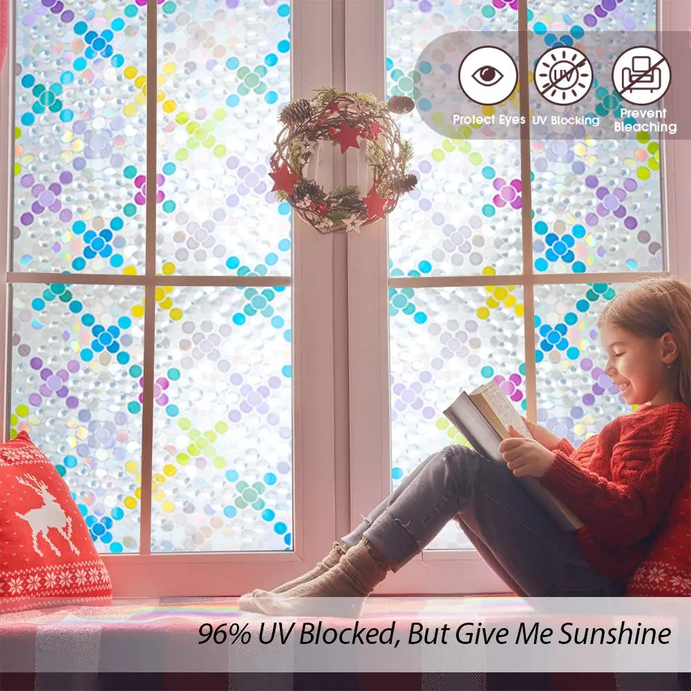 Тинт 3D хрустальная цветная декоративная оконная пленка конфиденциальное