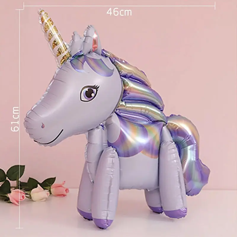 style 5 1 шт., фольгированные воздушные шары-единороги, розовые, гигантские, радужные, единороги, баллоны, украшения для дня рождения, детские товары для шоу, воздушные балоны - Цвет: style 5