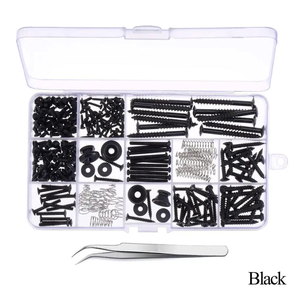 

9 Pcs/Set Electric Guitar Screw Kit Guitar Repair Accessory Pickguard Screws+ Tuner Screws