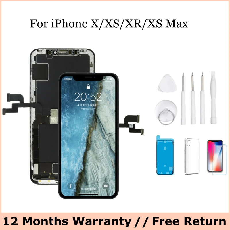 

AMOLED Pantalla LCD For iPhone X 11 Pro OLED Ecran For iPhone XS XR Max Touch Screen Display Bildschirm Digitizer Replacement
