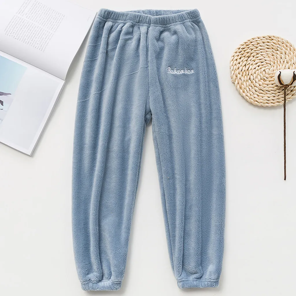 Повседневные штаны для мальчиков и девочек плотные флисовые малышей на весну