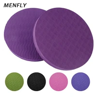 menlfy round yoga support mat convenient carry yoga round pad sports balance protection workout circle pad non slip thickening