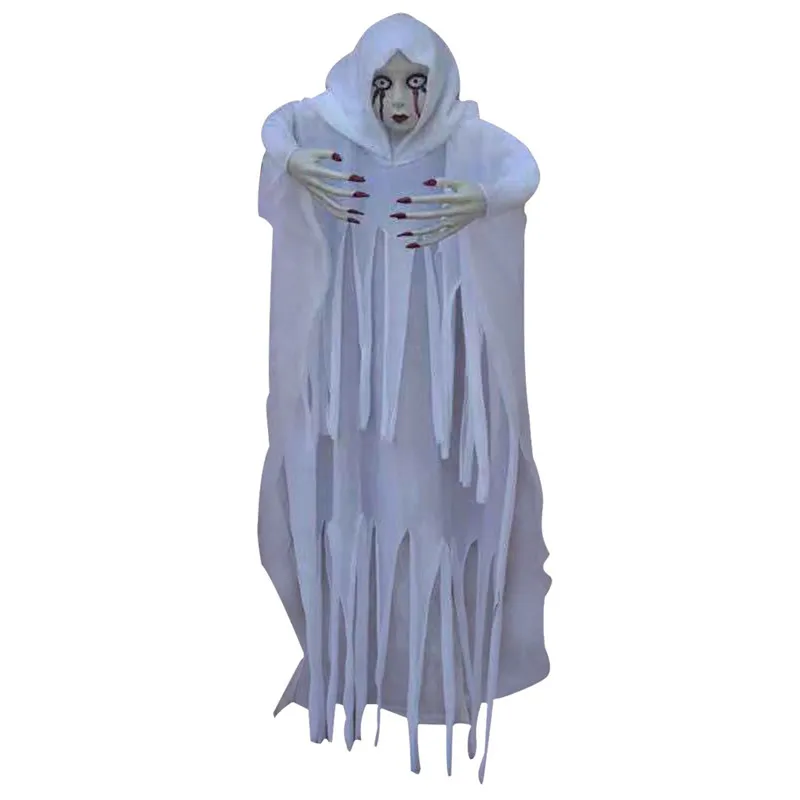 Жуткий вид приведение ужас белый привидение на подпорках Хэллоуин украшения Бар