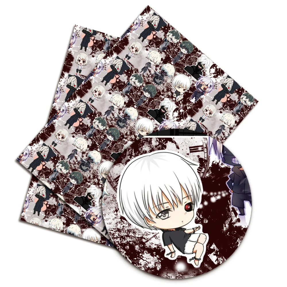 

Cartoon Tokyo Ghoul DIY handmade sewing patchwork quilting baby among dress home sheet 140cm us printed sewing kids fabric