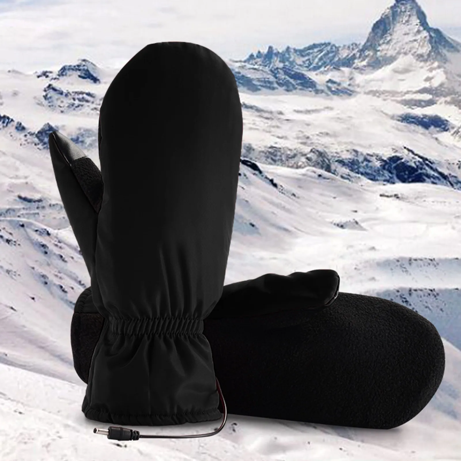 

Перчатки с подогревом USB, женские зимние плюшевые перчатки с электрическим подогревом