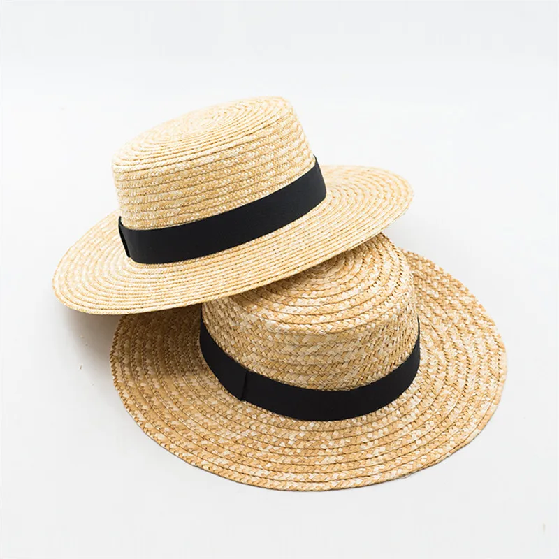 Classic natural Various straw widths summer handmade fine Straw weave fedoras cap men women jazz panama hat brim 5CM 7c 10CM | Аксессуары