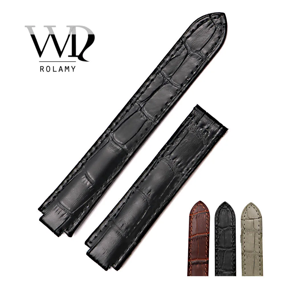 

Ремешок для часов Rolamy 18X11 мм 20x12 мм, ремешок ручной работы из натуральной кожи, сменный ремешок под крокодиловую кожу, аксессуары, оптовая про...