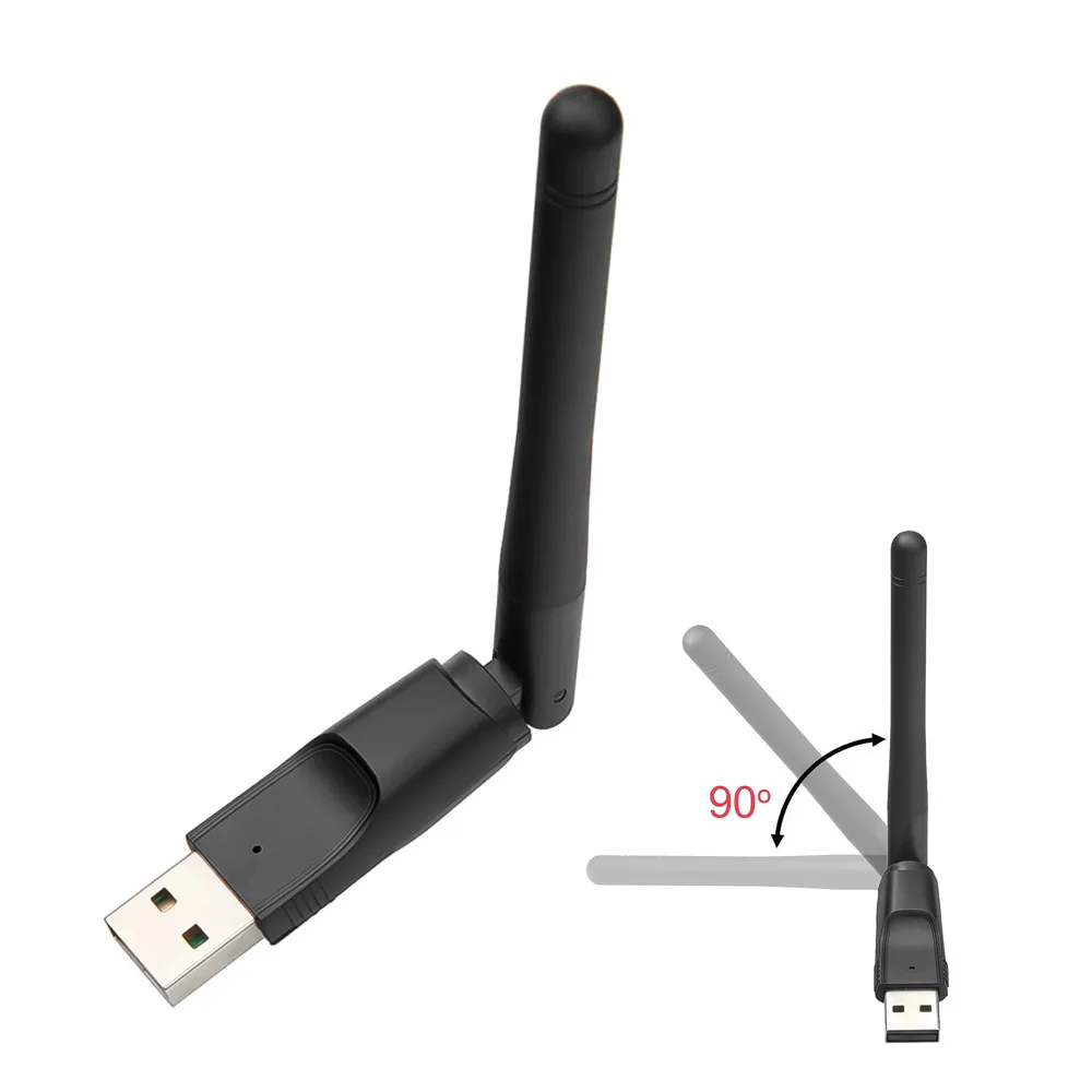 USB 2 0 Wi Fi беспроводная сетевая карта 150 м 802 11 b/g/n LAN адаптер с поворотная антенна для