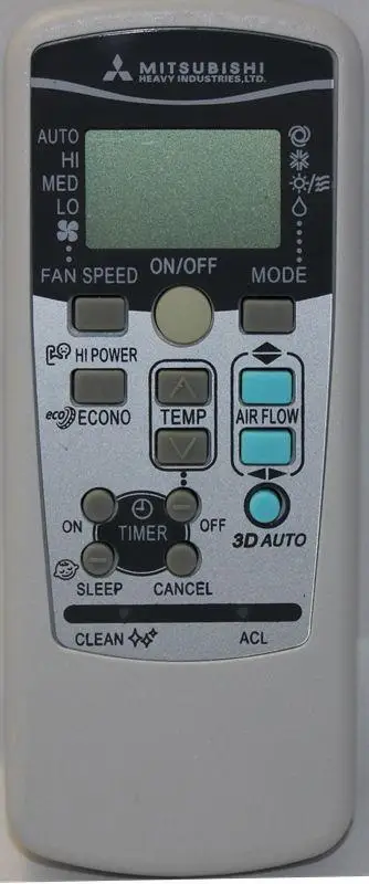 Пульт для кондиционера MITSUBISHI RKX502A001F(S), RKX502A017A