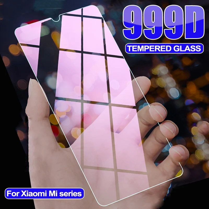 Закаленное защитное стекло 999D для Xiaomi Mi 9 10 Lite 10i 9T 10T Pro Защитное экрана 8 SE Mi8 Mi9