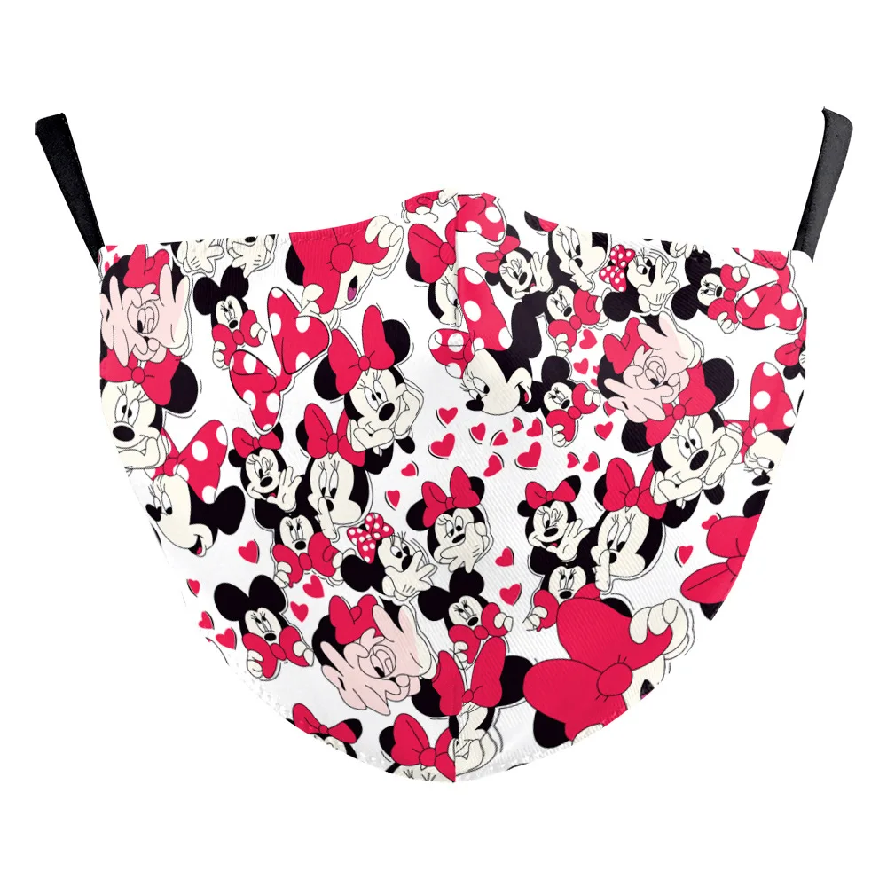 Маска для взрослых Disney многоразовая смешная маска с модным принтом Pm2.5 лица