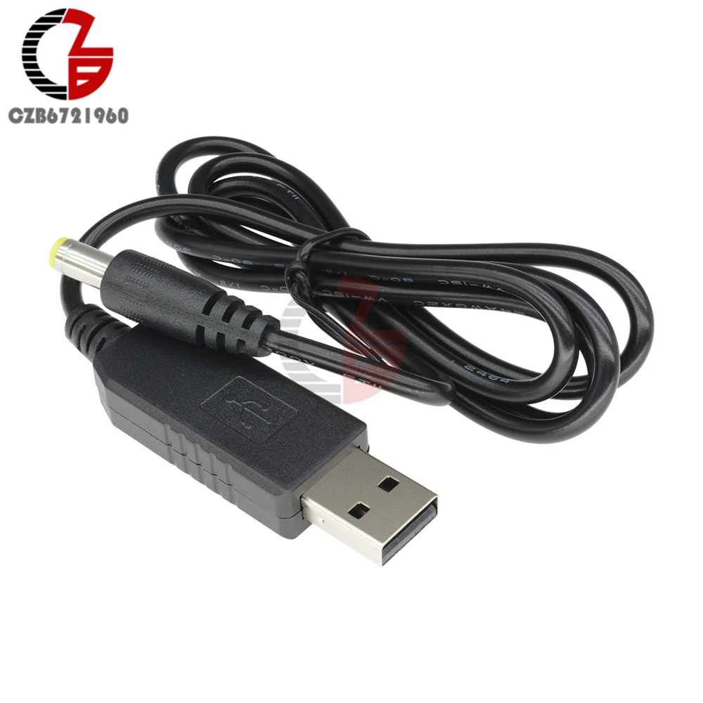 Повышающий кабель питания с USB 2 0 на DC 1x5 5 мм В 12 преобразователь в разъем зарядная