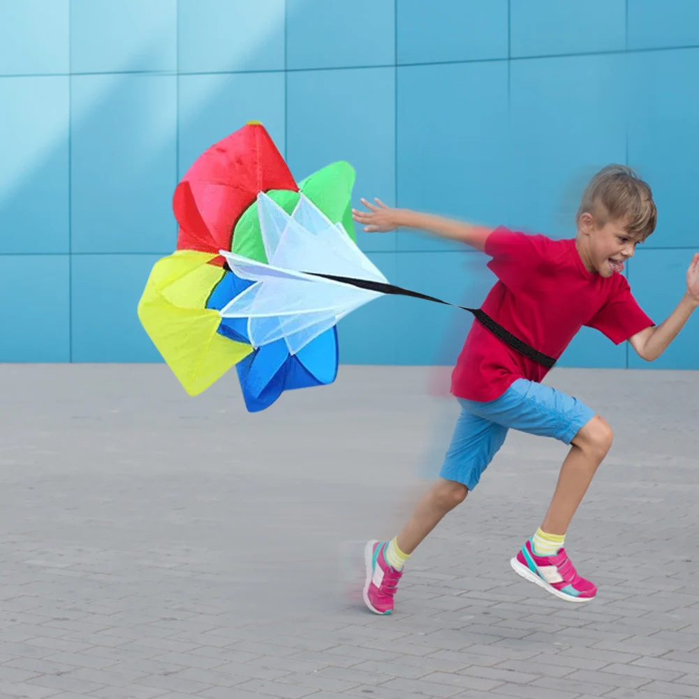 

Children's Umbrella Drag Drills Parachute Running Drag Educational Toys For Boys Resistance Physical Speed Training Parachute