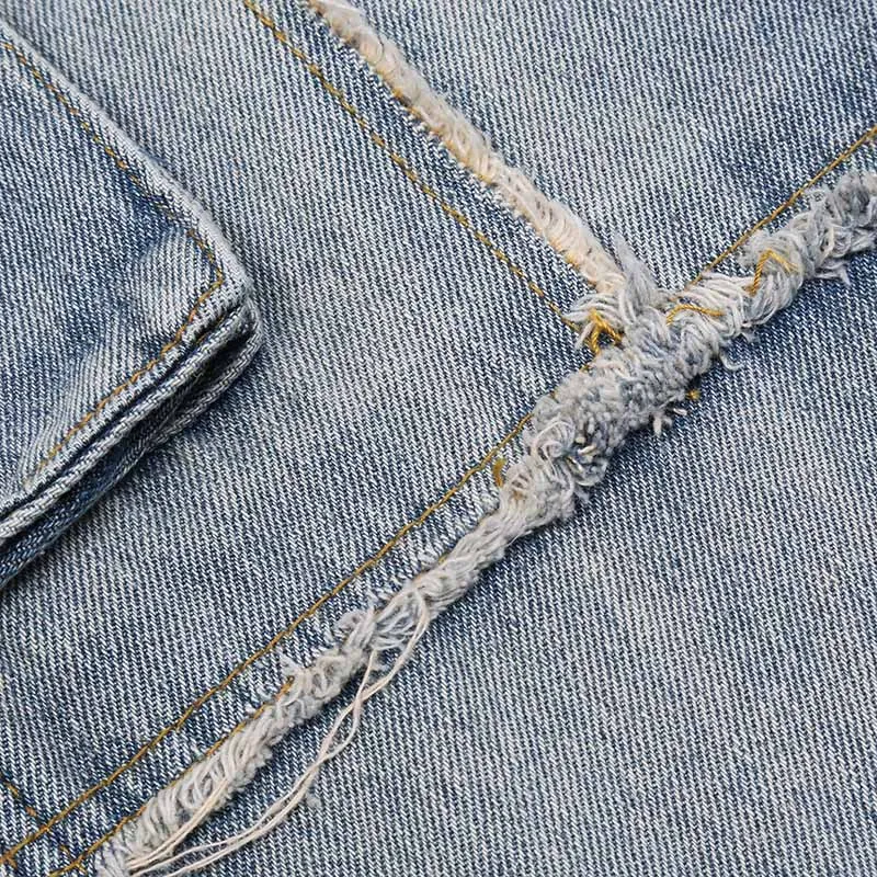 

Spring Men Streetwear Denim Cargo Pants 2021 Hip Hop Patchwork Multi Pockets Harajuku Cotton Jeans Trousers Joggers Clothing