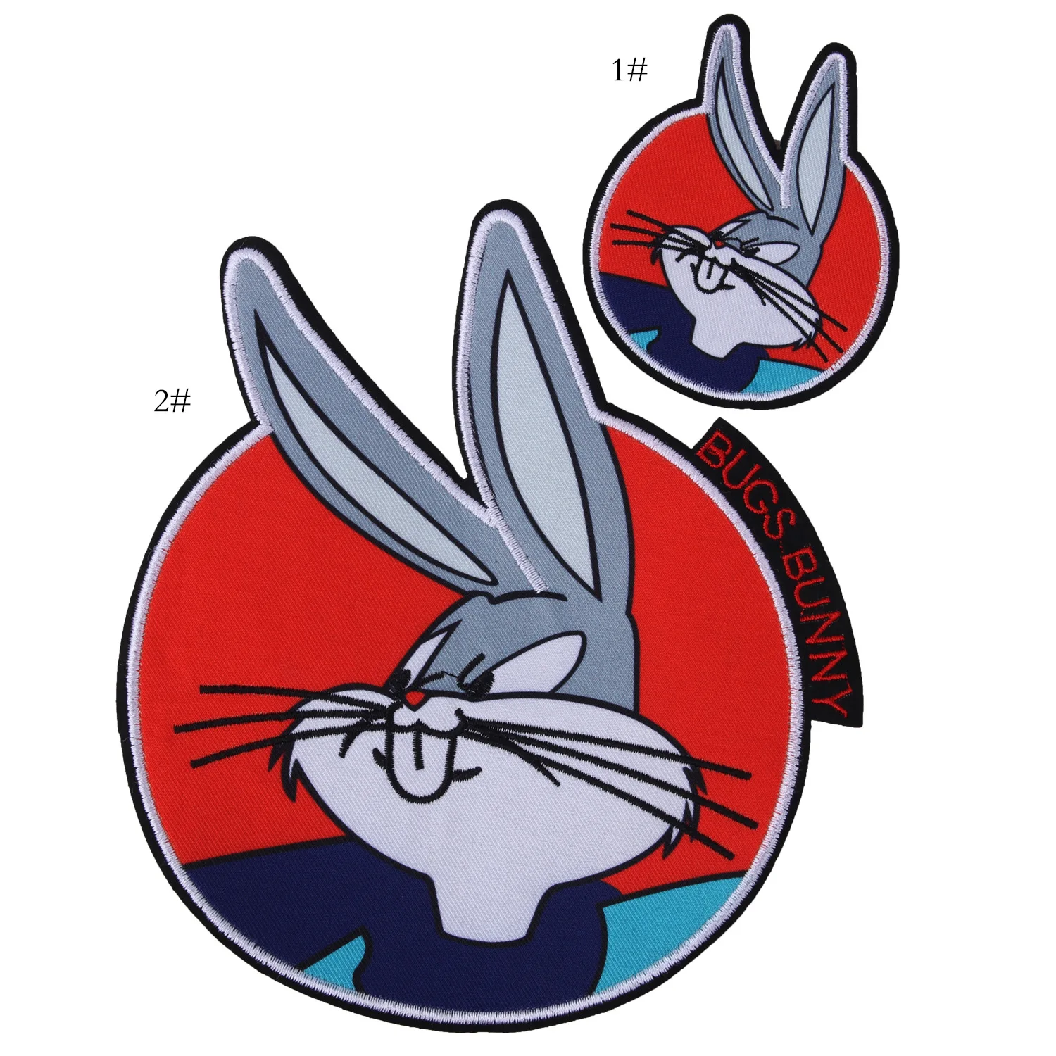 GUGUTREE embroidery big rabbit patches animal badges applique for clothing JW-130 | Дом и сад