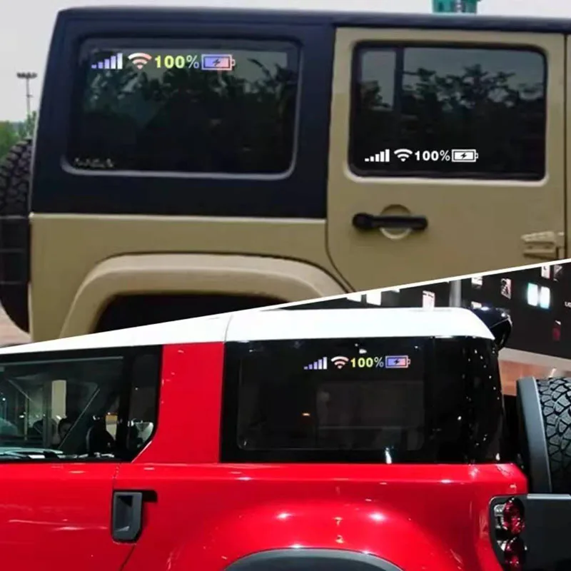 car accessories personalized decoration windshield sticker sticker signal wifi power mobile phone logo modification sticker car free global shipping