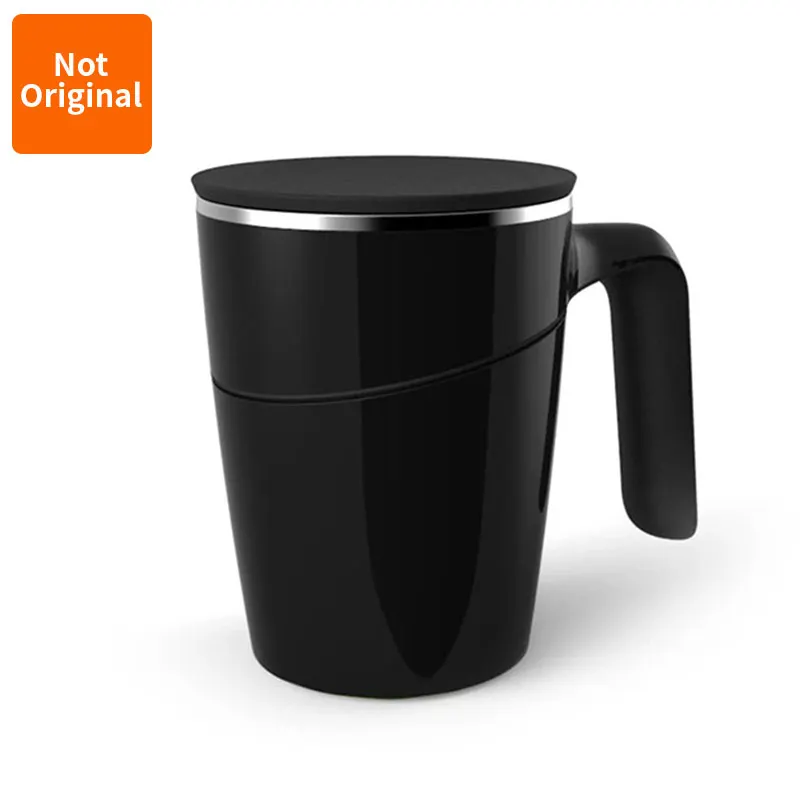 Black Xiaomi Fiu 470 мл не льется чашка смарт-стакан для воды инновационная Волшебная присоска Нескользящая ABS двойная изоляция 304 нержавеющая сталь - Цвет: Black