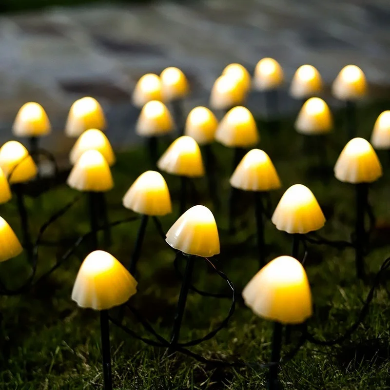 

Solar LED Light Outdoor Mushroom Garden Decoration Light IP66 Waterproof Garland LED Light Patio Aisle String Lights Decor Solar