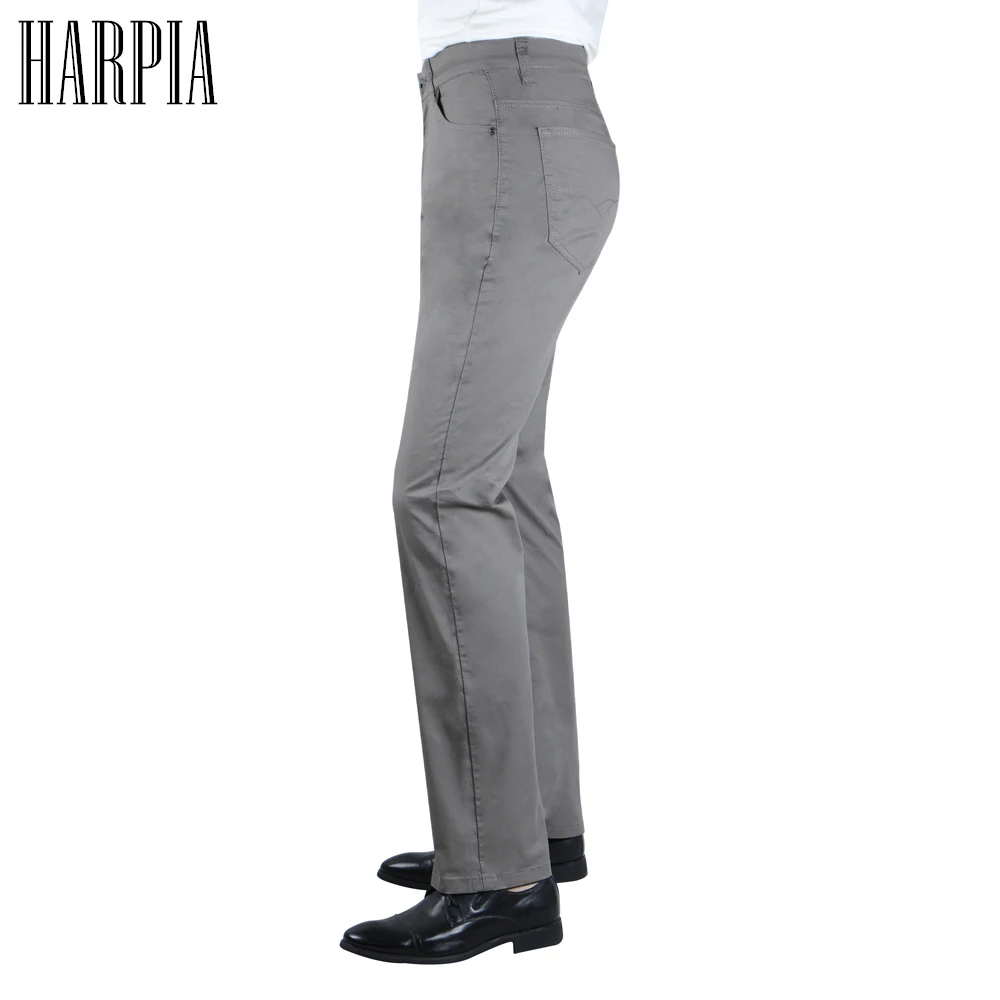 Harpia/брендовые классические мужские брюки новые летние хлопковые однотонные