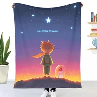 size le petit prince blanket high quality flannel warm soft plush on the sofa bed blankets suitable