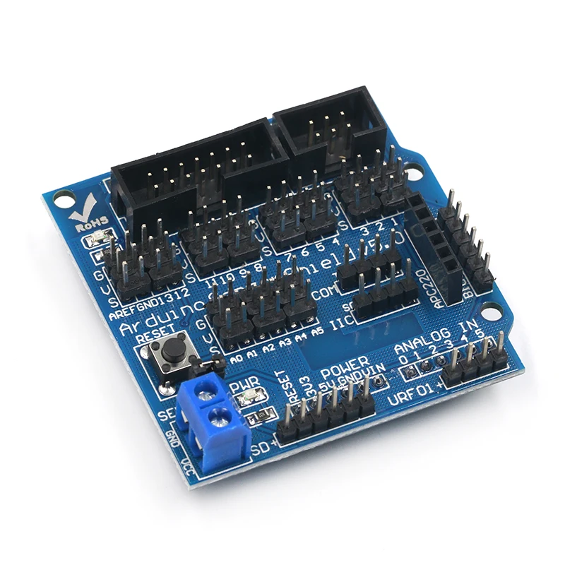 

Sensor Shield V5.0 sensor expansion board for UNO MEGA R3 V5 for Arduino electronic building blocks of robot parts