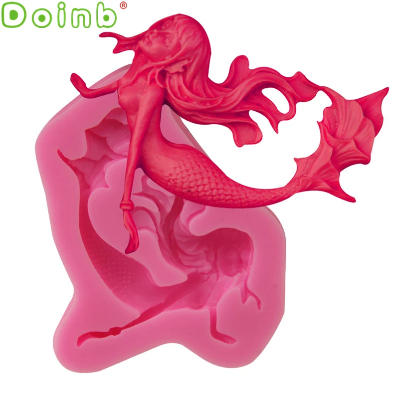 

Силиконовая форма для шоколада с 3d-изображением русалки, инструменты для украшения тортов из мастики форма для мыла ручной работы