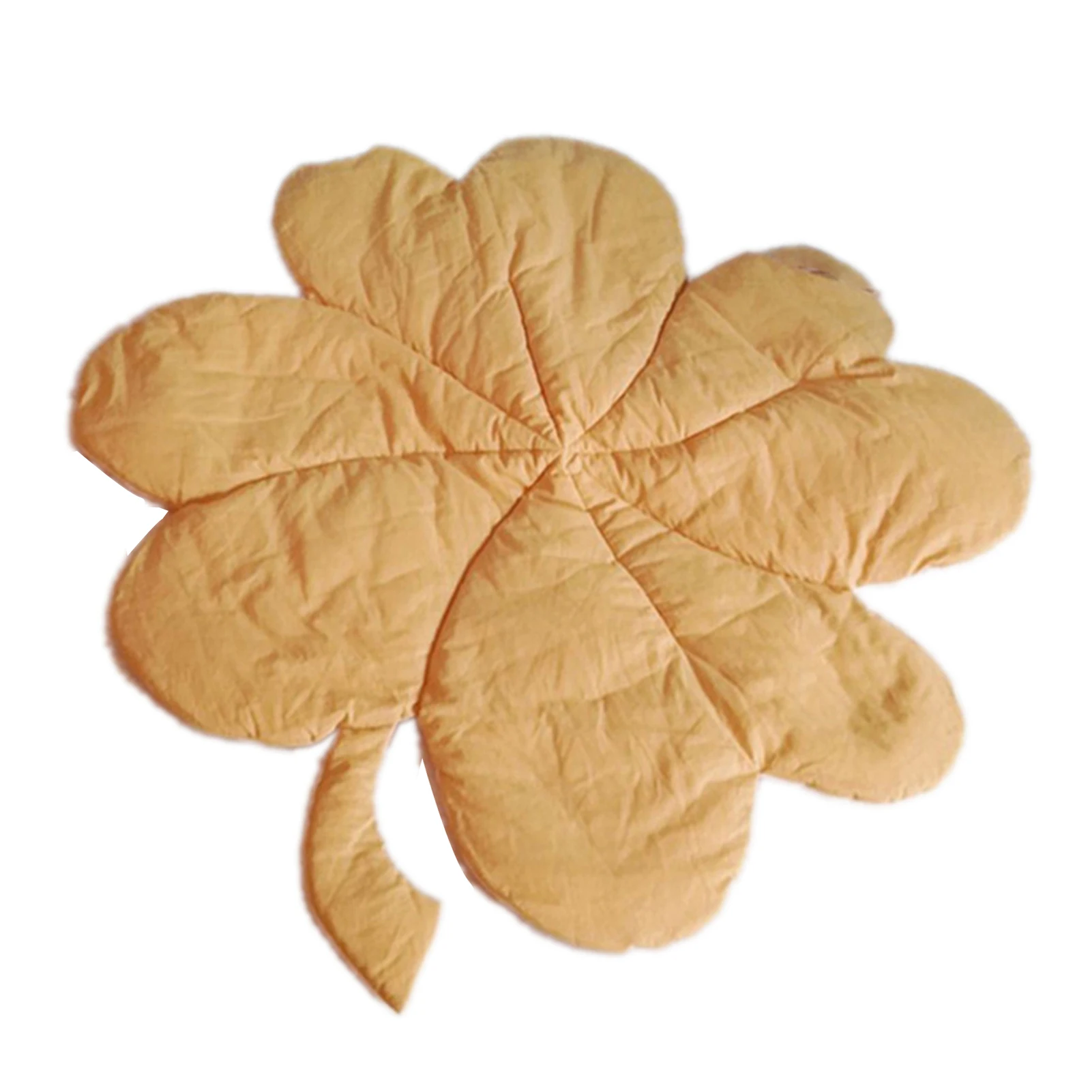 

Multifunctional Practical Convenient Nordic Leaf Rug Cotton Floor Crawling Mat Home Baby Kids Bedroom Carpet Blanket