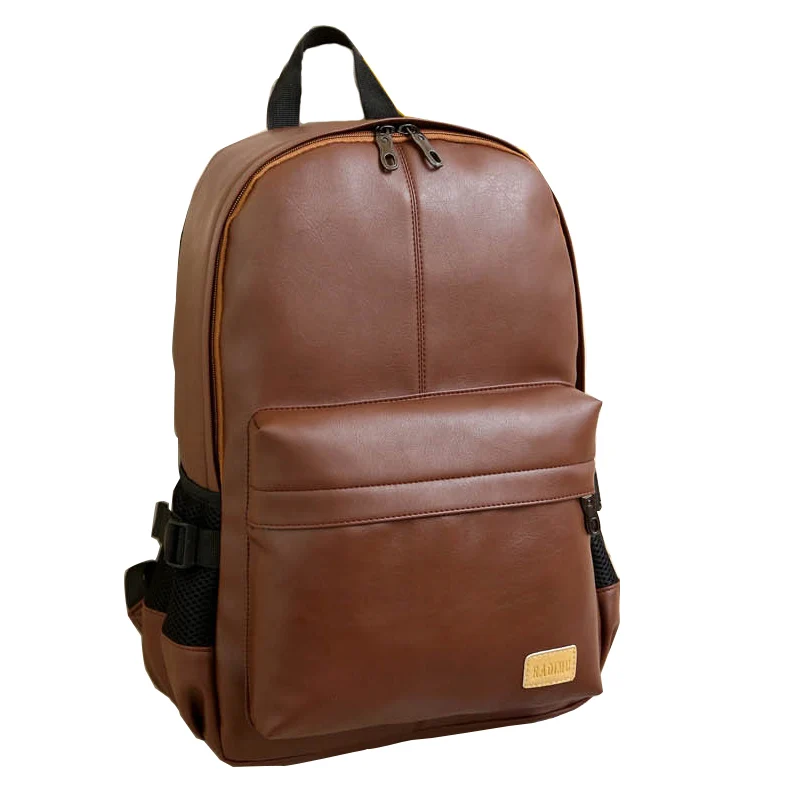 

2021 Male Backpacks Men College School Bag for Girls Daypacks Travel Laptop Backpack Men Backpack Casual PU Leather Backpack