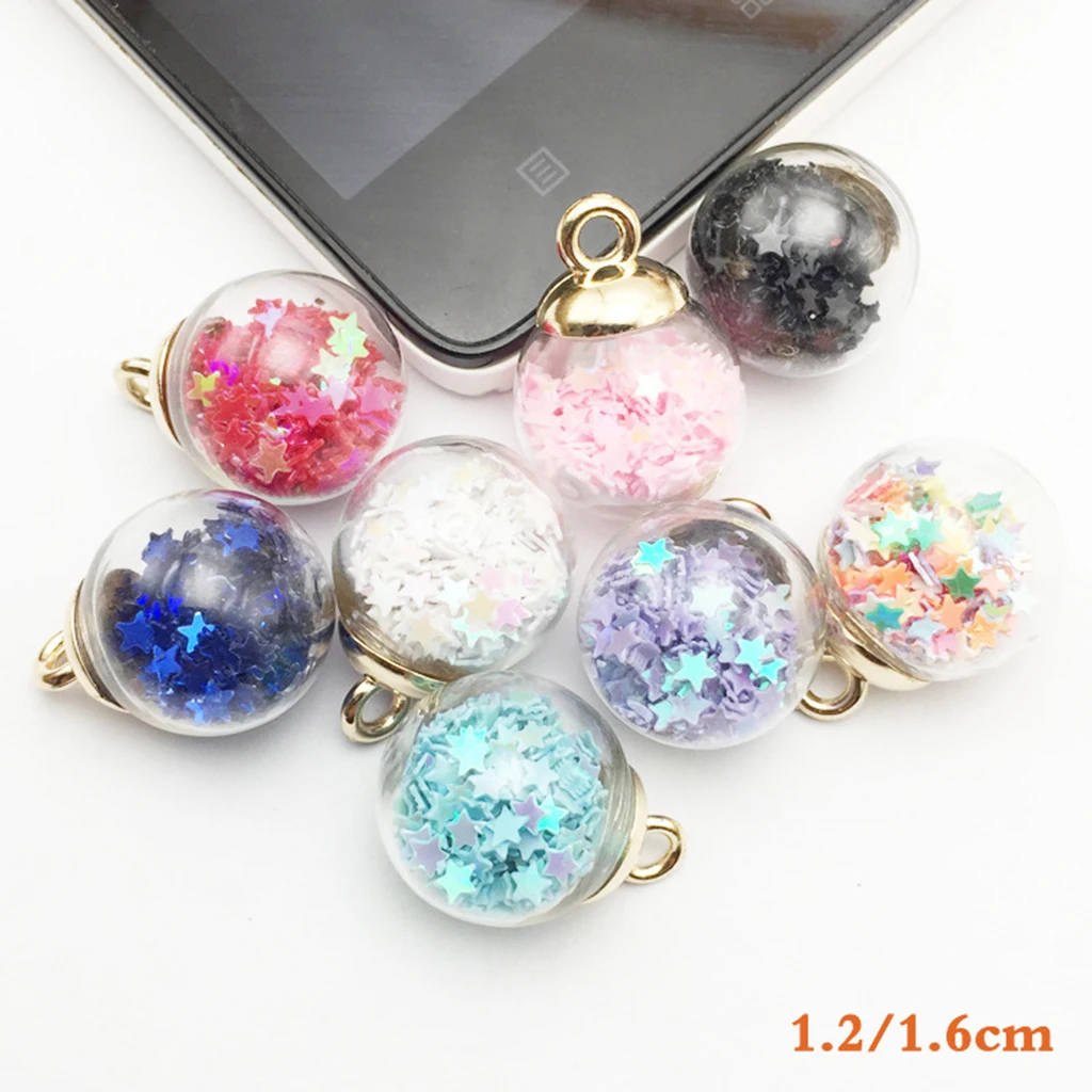 20 шт лучшие подвески в виде стеклянного шара со звездой для ожерелья браслеты