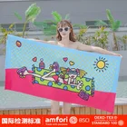 Махровое банное полотенце для взрослых, пляжное полотенце, мягкое и водопоглощающее, ультратонкое волокно, реактивная печать, быстросохнущее