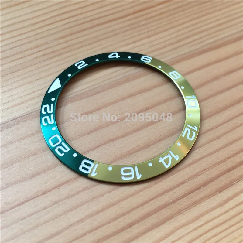 green gold green Керамические оправы/вставки для часов Ro lex Oyster Perpetual GMT-Master II 40 мм - Цвет: green gold green