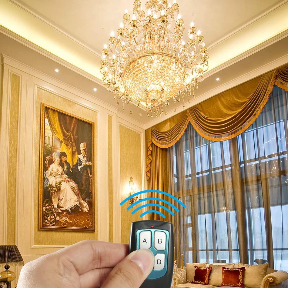 DC 12V 4-канальный Беспроводной дистанционного Управление переключатель 315 МГц RF 2