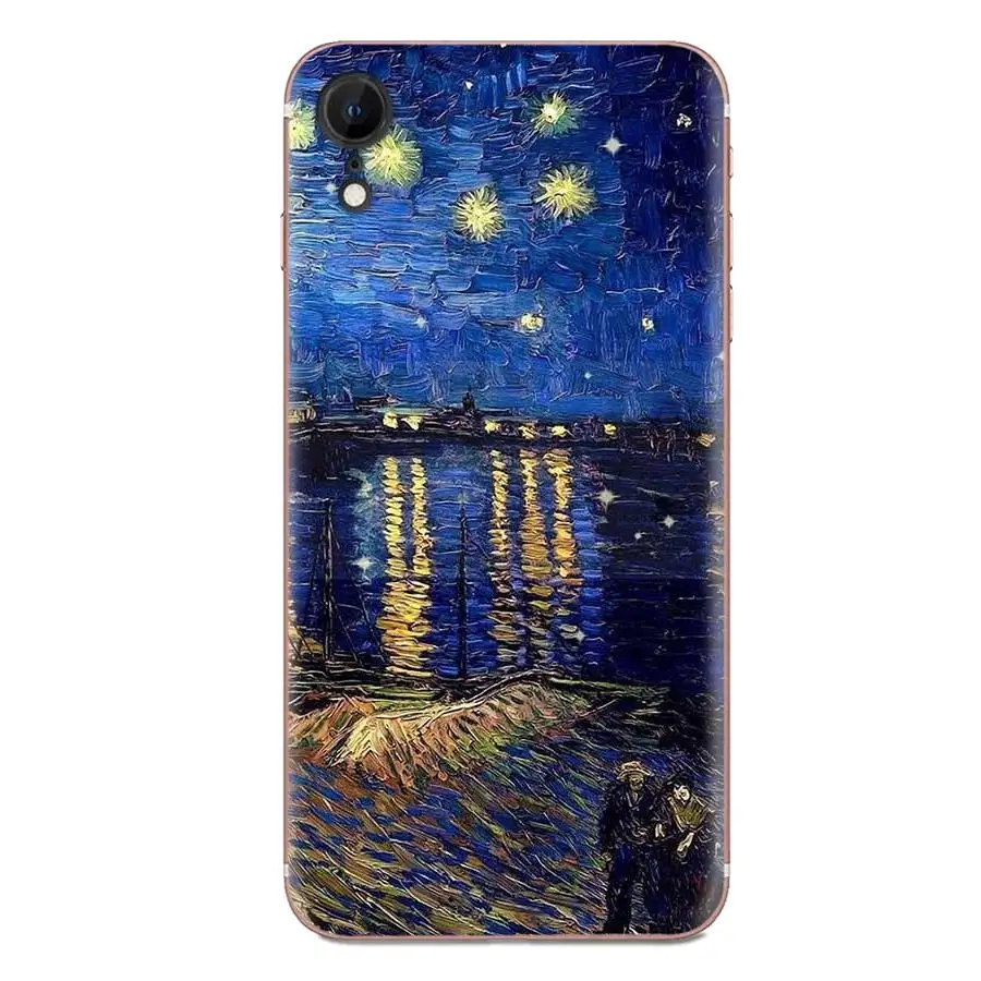 Мягкая картина маслом Ван Гога для Huawei Honor Mate Nova Note 20 20s 30 5 5I 5T 7C 8A 8X 9X 10 Pro Lite Play Новое