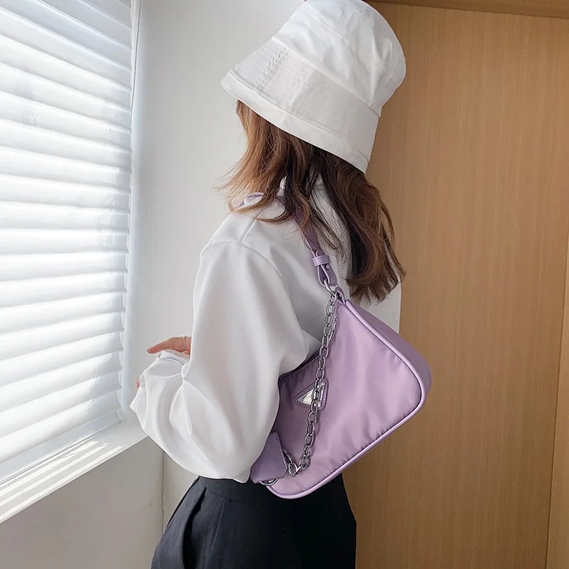 Модные сумки через плечо для женщин 2020 винтажные нейлоновые женские маленькие