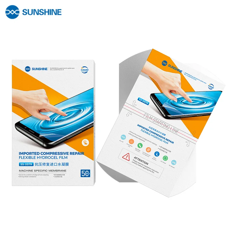

50pcs Mobile Phone Compressive repair Hydrogel Film Protector For SS-890C Cut for Production screen Film